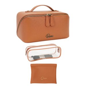 Large Makeup Bag Brown
